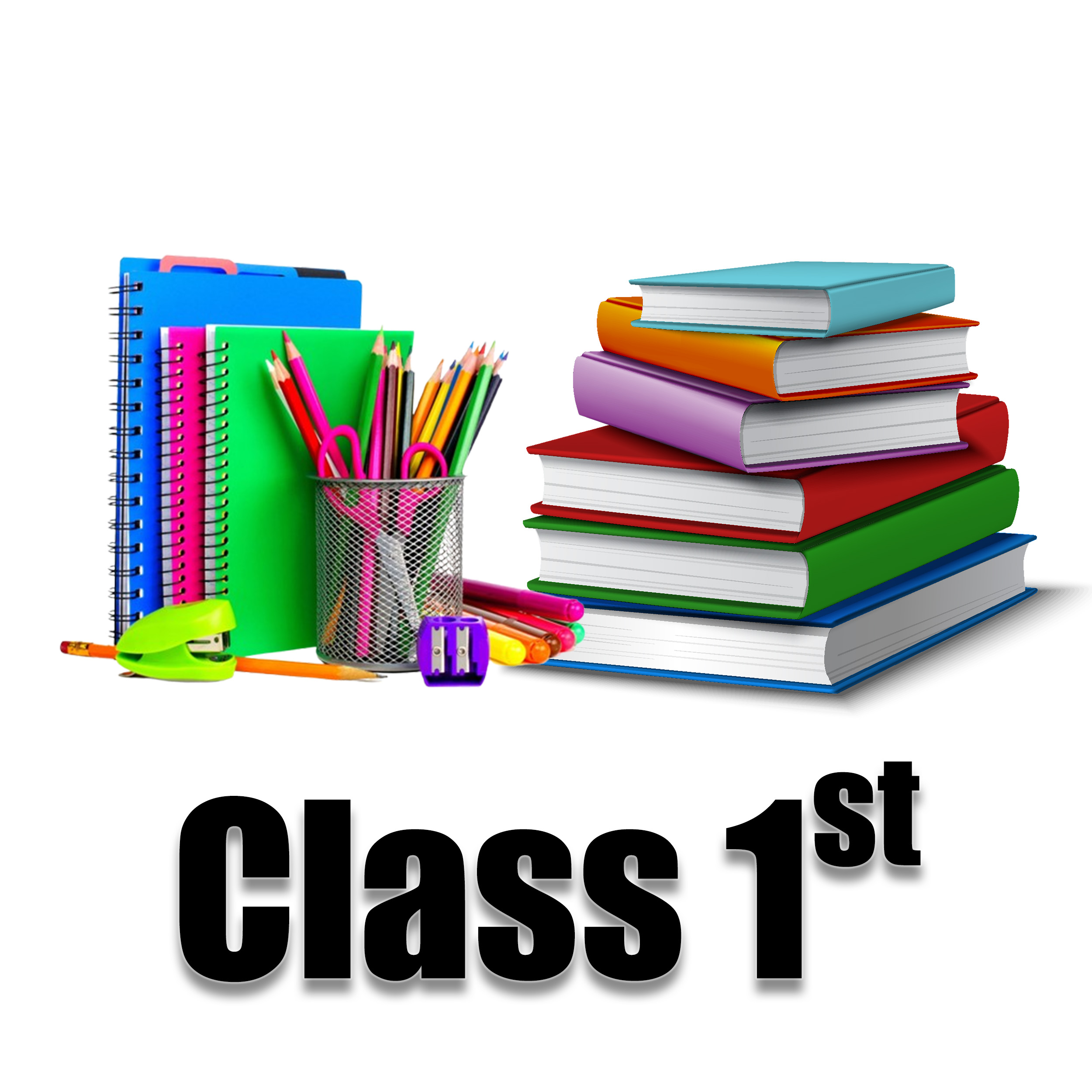 Class 1st - Text Book + Note Book + Stationery - EduFast