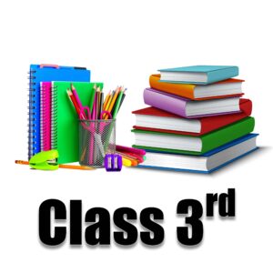 Class 3rd - Text Book + Note Book + Stationery - Image 1